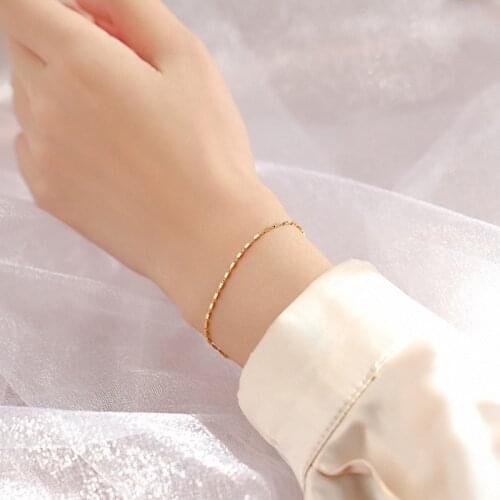 Fashion Block Geometry Chain Bracelet For Women Simply Exquisite Bracelet Hot Jewelry Gifts