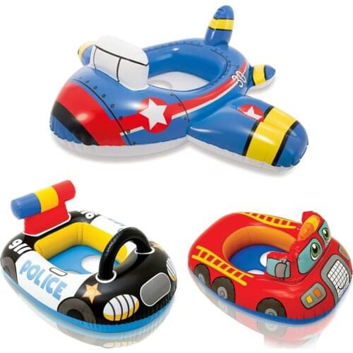 Inflatable water car Float Seat Boat Baby Pool Swim Ring Swimming Safe Raft Kids swimming boat babies