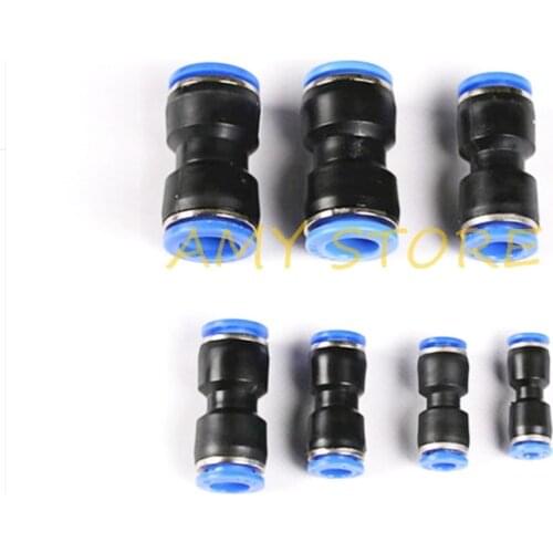 5pcs PU 4 6 8 10 12 14 MM Straight Push in Fitting Pneumatic Push to Connect Air Hose Tube Quick Fittings