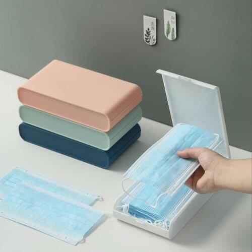 Simple Portable Disposable mask storage box Dustproof Seal storage box Sundries organizing box Face mask storage box