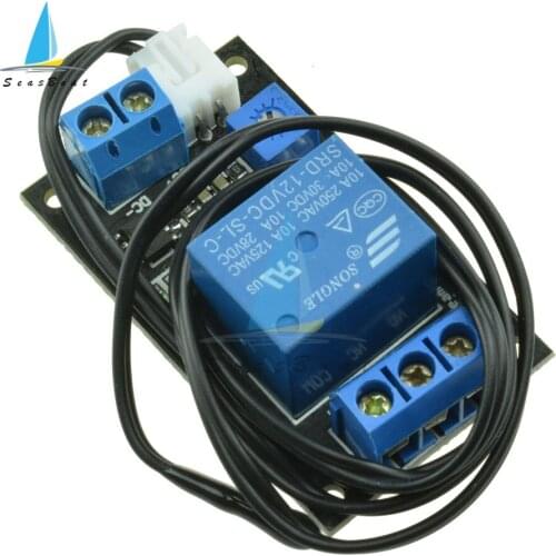 DC 12V 1 Channel Relay Temperature Controller Thermistor Relay Module Temperature Detection Sensor Control Module