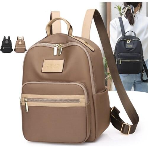 2021 new Women Anti-theft Backpack Waterproof Fabric Large Female Shoulder Bag Large Capacity Simple Style Casual Mochila Travel