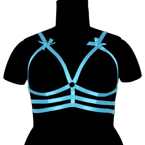 Sexy Lingerie Plump Womens Underwear Body Garter Exotic Costume Plus Size Gothic Sexy Stockings Garter Belt Top Harness Bondage