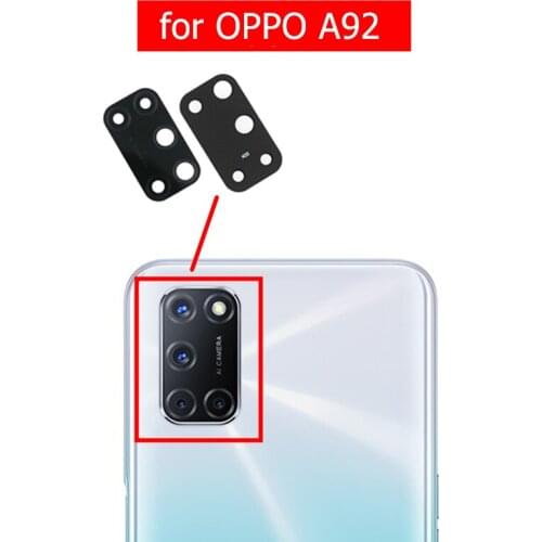 2pcs for OPPO A92 Camera Glass Lens Back Rear Camera Lens with 3M Glue for OPPO A92 Replacement Repair Parts