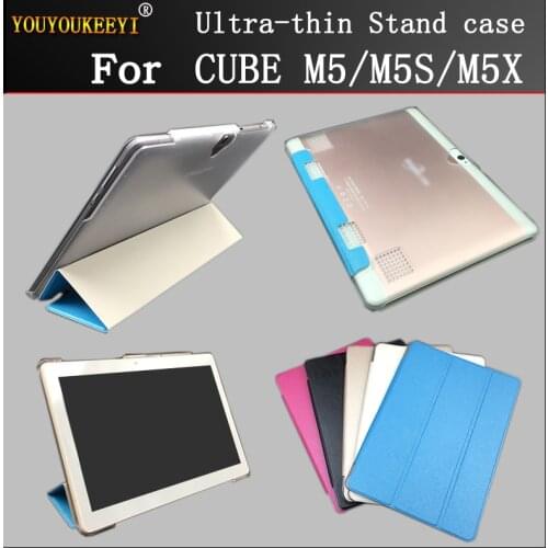 Ultra-thin Thr-Folding Stand cover Case For Alldocube M5/M5S/M5X 10.1" Tablet case for Alldocube T1001+Protective film+Stylus