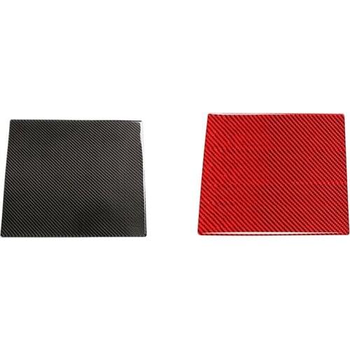 Rear Exhaust Air Outlet Anti-Kick Panel Cover Carbon Fiber for Toyota - 2014-2021