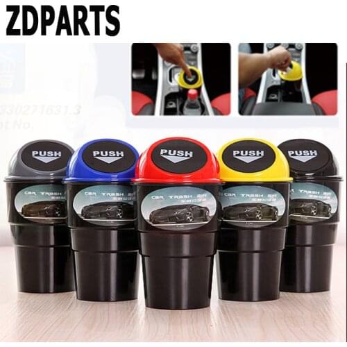 ZDPARTS 1Pcs For Honda Civic Accord Fit CRV HRV Mitsubishi Asx Infiniti q50 Acura Car Styling Trash Box Organizer Bin Garbage