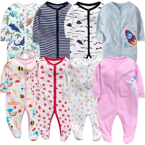 Unisex Winter Baby Rompers Roupa de bebes Long Sleeve Infant Boys Girls Jumpsuit 0-12M Cotton Newborn Pajamas Costume