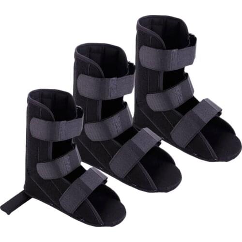 1PCS Black Adjustable Soft Foot Fracture Recovery Splint Plantar Brace Supports Rehabilitation Strap S M L