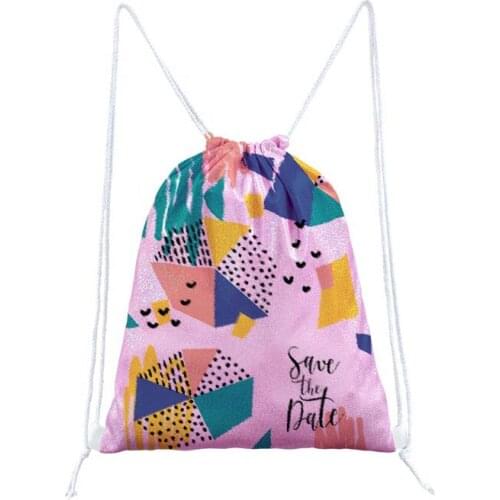17.7" x 13.4" Sublimation Glitter Polyester Drawstring Bag