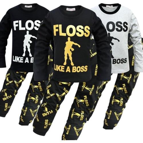2021 Kids Clothes Boys Pijamas Battle Victory Fortnite Pyjamas Big Boys Christmas Pajamas Clothing Girls Homewear Sets Sleepwear