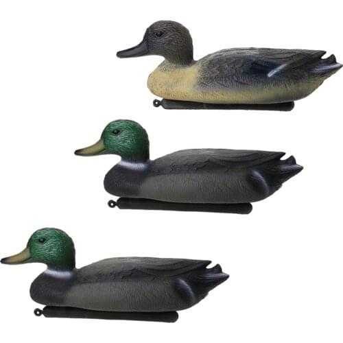3pcs Floating Duck Decoy Decoying Drake Hunting Bait Ornaments Garden Decors