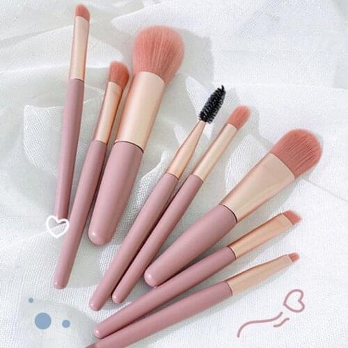Makeup brush set 8 brush portable storage powder brush blush face eye brush full set of makeup tools