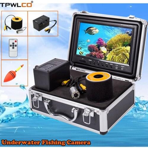 9inch Fish Finder 720P 1000TVL 15m Cable Underwater Video Fishing Camera Fish Finder Camera With 12pcs LEDS DVR Recorder