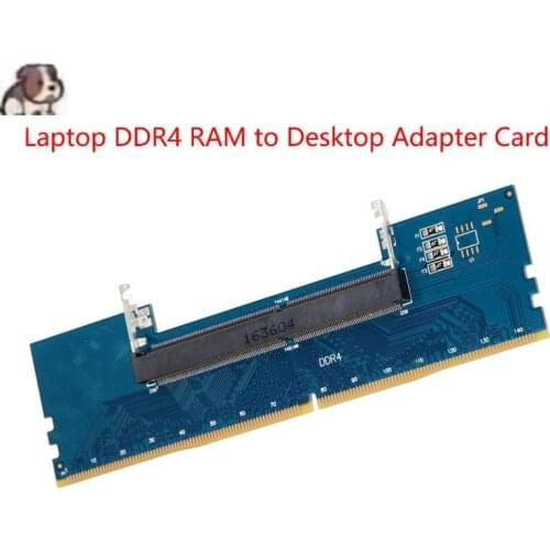 Laptop DDR4 RAM To Desktop Adapter Card Memory Tester SO DIMM To DDR4 Converter Desktop PC Memory Cards Converter Adaptor