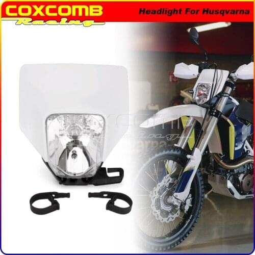 HS1 12V 35W Supermotor Off Road Headlight Front Light Mask Lamp Fairing Cowl for Husqvarna FE250 FE350 FE450 FE501 TX TE FE 701