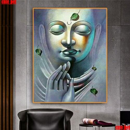 Cute pet DIY diamond painting Buddha statue Gift Square Round Diamond Religion 5d full diamond Mosaic Diamond Embroidery puzzle