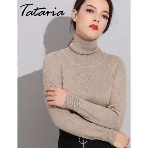 Turtleneck Cashmere Sweater Women Basic Korean Womens Sweater Slim Winter Cashmere Sweaters For Women Sweaters And Pullovers