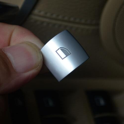 11Pcs Window Glass Lifting Buttons Sequins Decoration For BMW E70 E71 X5 X6 Chrome ABS Car Door Armrest Trim Decals