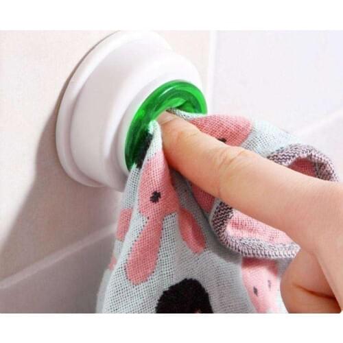 Creative Towel Hook Towel Clip Holder Self-Adhesive Cleaning Cloth Clip Bathroom Wall Hanger Hooks Storage Holders Rack