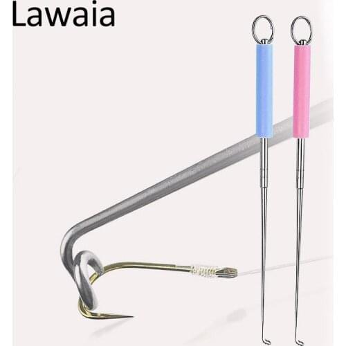 Lawaia Decoupling Device Stainless Steel Deep Throat Blind Shackle Hook Picker Fishing Gear Gadgets Fishing Hook Remover Outdoor