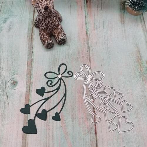 Metal cutting dies Heart pendant dies for DIY Scrapbooking Embossing Decorative Crafts Supplies Cards Making