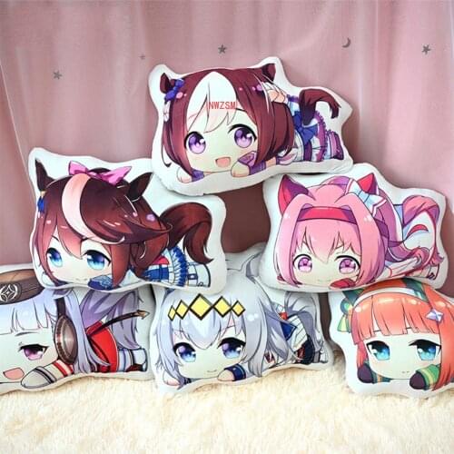 Umamusume Pretty Derby Cosplay Pillow Plush Toy Soft Stuffed Animal Doll Pillars Pillow