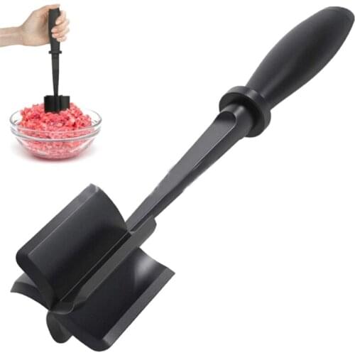 Multifunctional Heat Resistant Meat Masher Nylon Hamburger Chopper Ground Meat Chopper Utensil