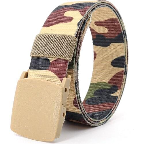 Men Female Belts Military Nylon Adjustable Belt Tactical Outdoor combat training Camouflage Customizable Nylon Belt