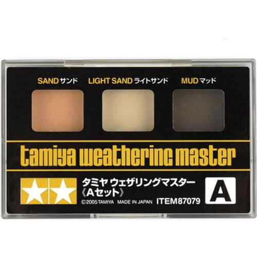 TAMIYA 87079 Weathering Master A SET,3-Colors(Sand, Light Sand, Mud Colors)