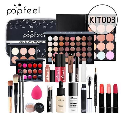 Makeup 8/15/19/20/24/26pcs Set 29 Colors Eye Shadow 15 Colors Lip Gloss Lip Balm Liquid Foundation Eyebrow Pencil Beginner TSLM1