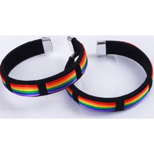 2021New Lucky Rainbow Bangle Rope Bracelet & Bangles For Women Men Friendship Bangle Jewelry