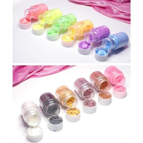 Pearlescent Mica Pigment Powder Rainbow UV Resin Epoxy Craft DIY Jewelry Making