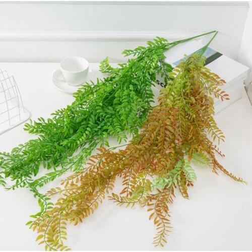 Plastic Grass Artificial Plants Green vine Plastic plant decorative flowers Garden Home Decoration artificial grass Fake vine