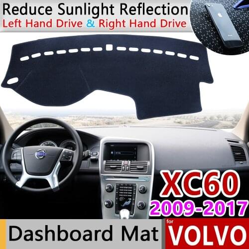 For VOLVO XC60 2009 2010 2011 2012 2013 2014 2015 2016 2017 Anti-Slip Mat Dashboard Cover Pad Sunshade Dashmat Accessories Rug