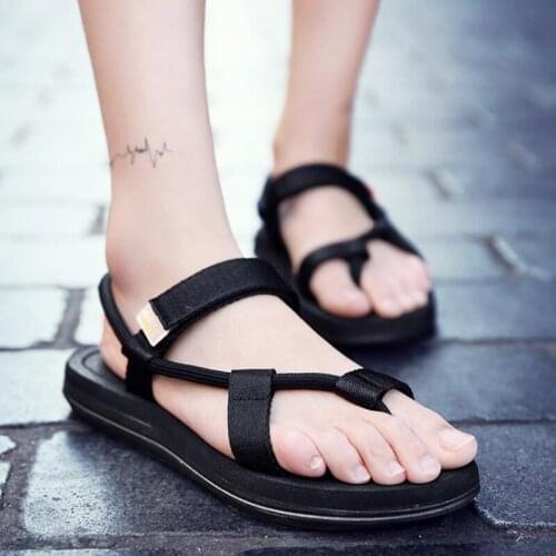 Women Sandals 2019 Fashion Summer Shoes Flats Platform Breathable Elastic Fabric sandals Non-slip Women Shoes Big Size 36-45