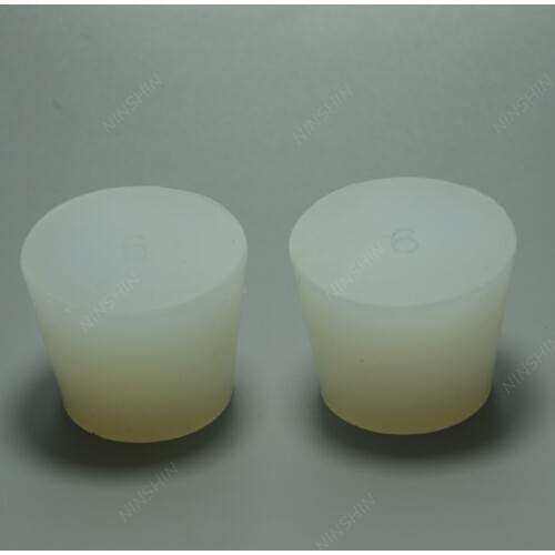 6# Silicone Plug with Hole for Airlock Valve Bubbler Brew Wine Food Grade Silicone Rubber Stopper,Lab Silicon Stopper,2PCS/LOT