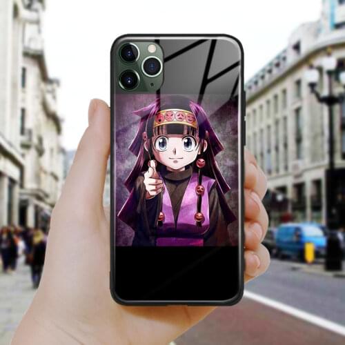 Alluka hunter x hunter anime art Silicone Glass Phone Case Cover Shell For iPhone SE 6 6s 7 8 Plus X XR XS 11 12 Mini Pro Max