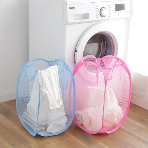 Folding Clothes Laundry Basket Pop-up Hamper Household Kids Toys Storage Basket Book Underwear Sundries Storage Box Organizer