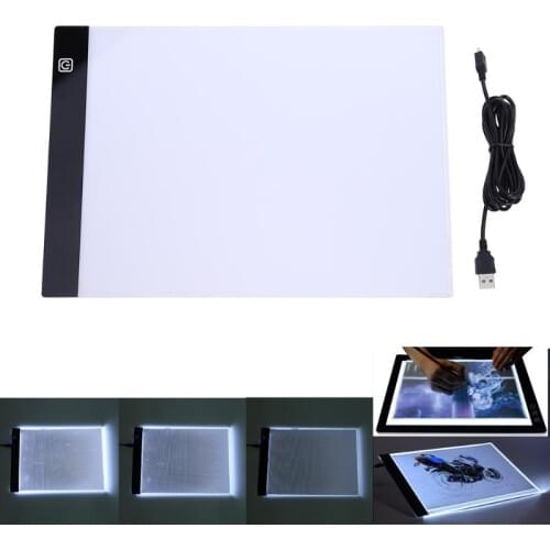 A4 LED Artist Thin Art Stencil Drawing Board Light Tracing Table Pad Digital Tablet Artcraft Drawing Board Diamond Painting 2018