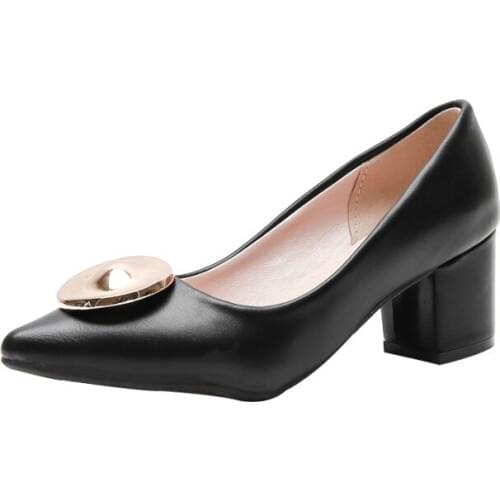 Big Size 11 12 13 14 ladies high heels women shoes woman pumps Simple and light-mouthed pure nonferrous decorative single shoes