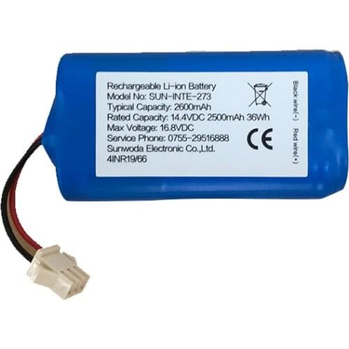 High quility Rechargeable 14.4V/14.8V 2500mAh/2600mAH Li-ion Battery for NEATSVOR robot vacuum cleaner accessories parts