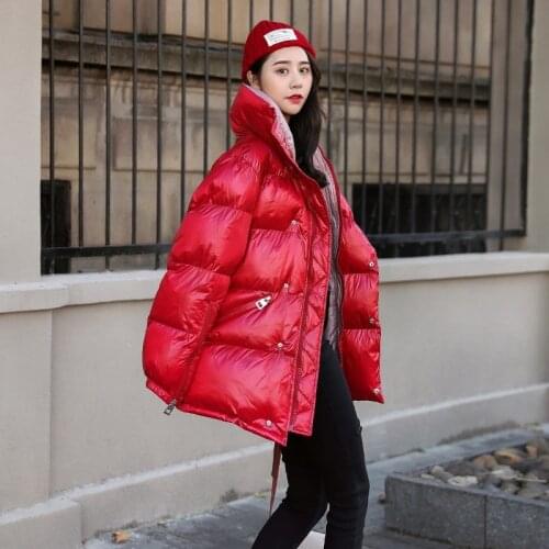 Long Warm Down Cotton Parka Coat Women 2021 Korean New Winter Cotton-padded Coat Female Cotton Jacket Coat Womens Bread Overcoat