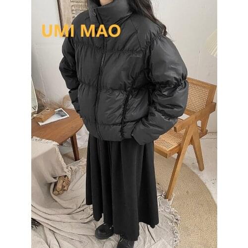 UMI MAO Winter Thickening Yoji Yamamoto Niche Dark Designer Down Jacket For Men Coat Women Loose Deconstructed Basic Models Y2K