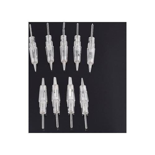 100pcs semi-permanent tattoo machine needle needle fog eyebrows all-in-one machine single needle spiral mouth tattoo needle