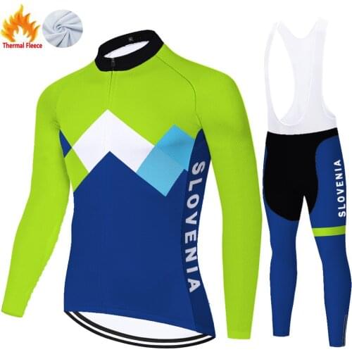 2021 Slovenia Winter Thermal Fleece Tenue Cyclisme Homme Équipement De Vélo Completino Ciclismo Ciclismo Ropa Ciclismo Hombre