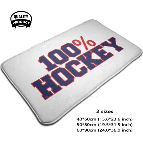 Ice Hockey 3D Soft Non-Slip Mat Rug Carpet Foot Pad Hockey Ice Sport Cold Winter Usa Canada Dakota Birthday Captain Minnesota