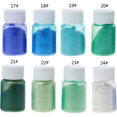8 Colors 10g Resin Colorant Powder Mica Pearlescent Pigments Kit Resin Dye Epoxy Resin DIY Color Toning Jewelry Making H4GA