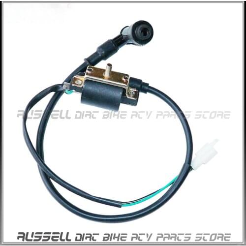 ALU,RUBBER Ignition Coil For 50cc 70CC 90CC 110CC 125cc ATV DirtBike Go Kart TaoTao Roketa Baja Sunl
