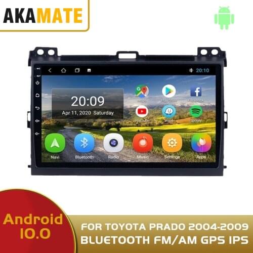 2 Din Car Radio HD GPS IPS RDS Bluetooth Multimedia Video player Carplay Android Car Stereo For Toyota Prado 2004 2005 2006-2009